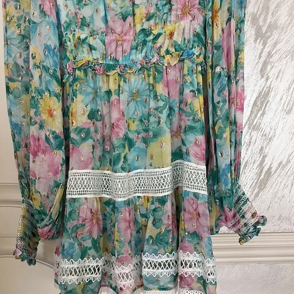 Hemant & nandita georgette dress - Picture 10 of 10